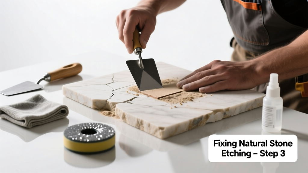 Fixing Natural Stone Etching That Isn’t Working Properly