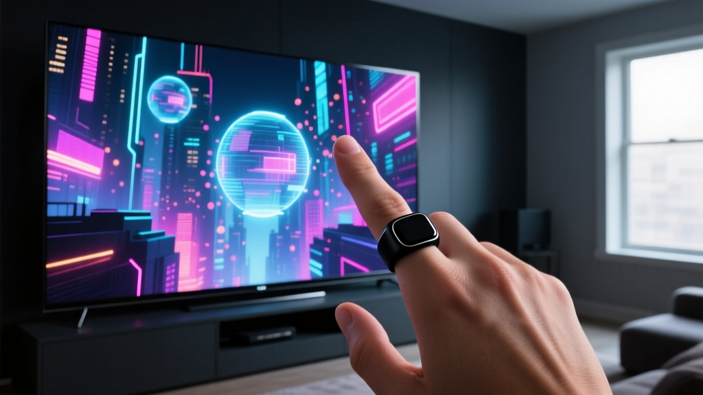 Integrating QD LED TVs With Smart Rings and Watches for Home Theater