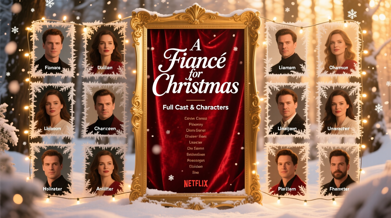 a fiance for christmas cast