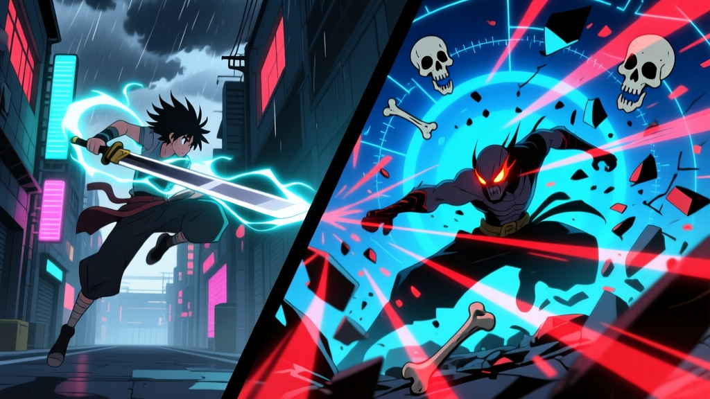 Dandadan Episode 14 Dual-Timeline Fight