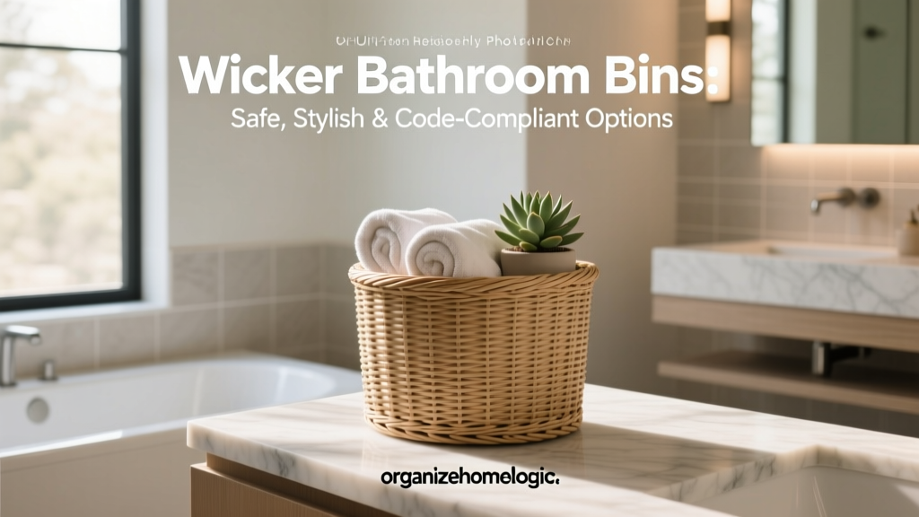 Wicker Bathroom Bins: Safe, Stylish & Code-Compliant Options