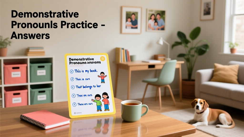 Demonstrative Pronouns Worksheet With Answers: Practical Practice for Kids Ages 7–12