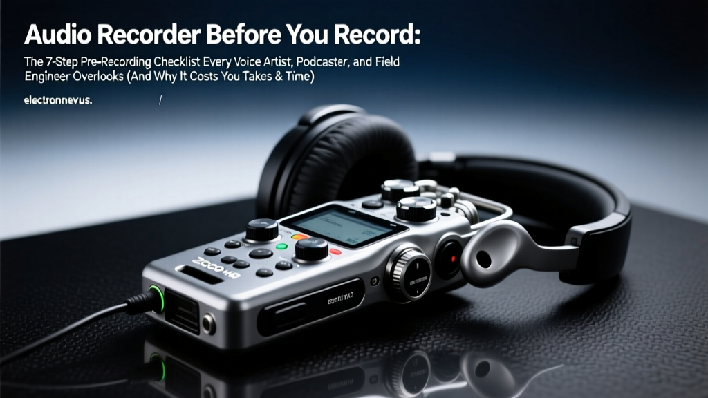 Audio Recorder Before You Record: The 7-Step Pre-Recording Checklist Every Voice Artist, Podcaster, and Field Engineer Overlooks (And Why It Costs You Takes & Time)