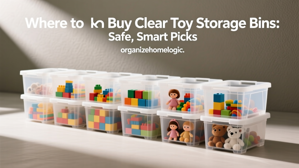 Where to Buy Clear Toy Storage Bins: Safe, Smart Picks