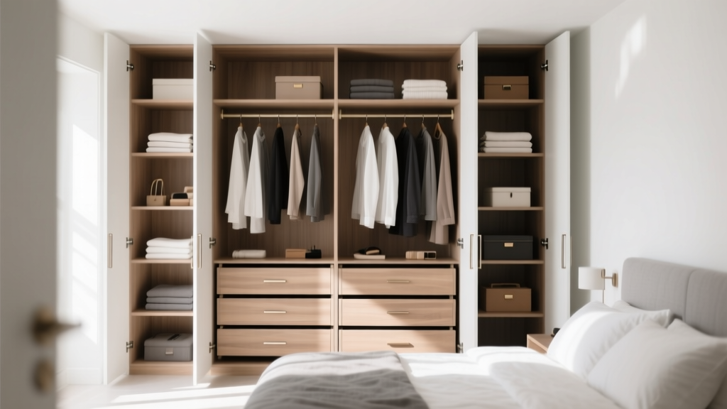 Closet Shelving with Drawers: Maximize Bedroom Space