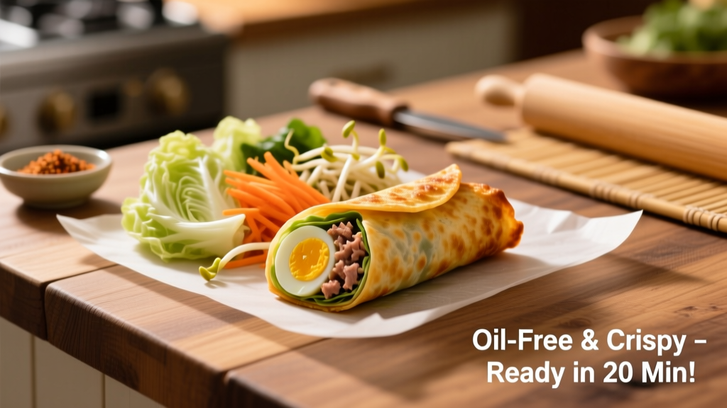 Easy Air Fryer Egg Rolls (Crispy, Oil-Free!)