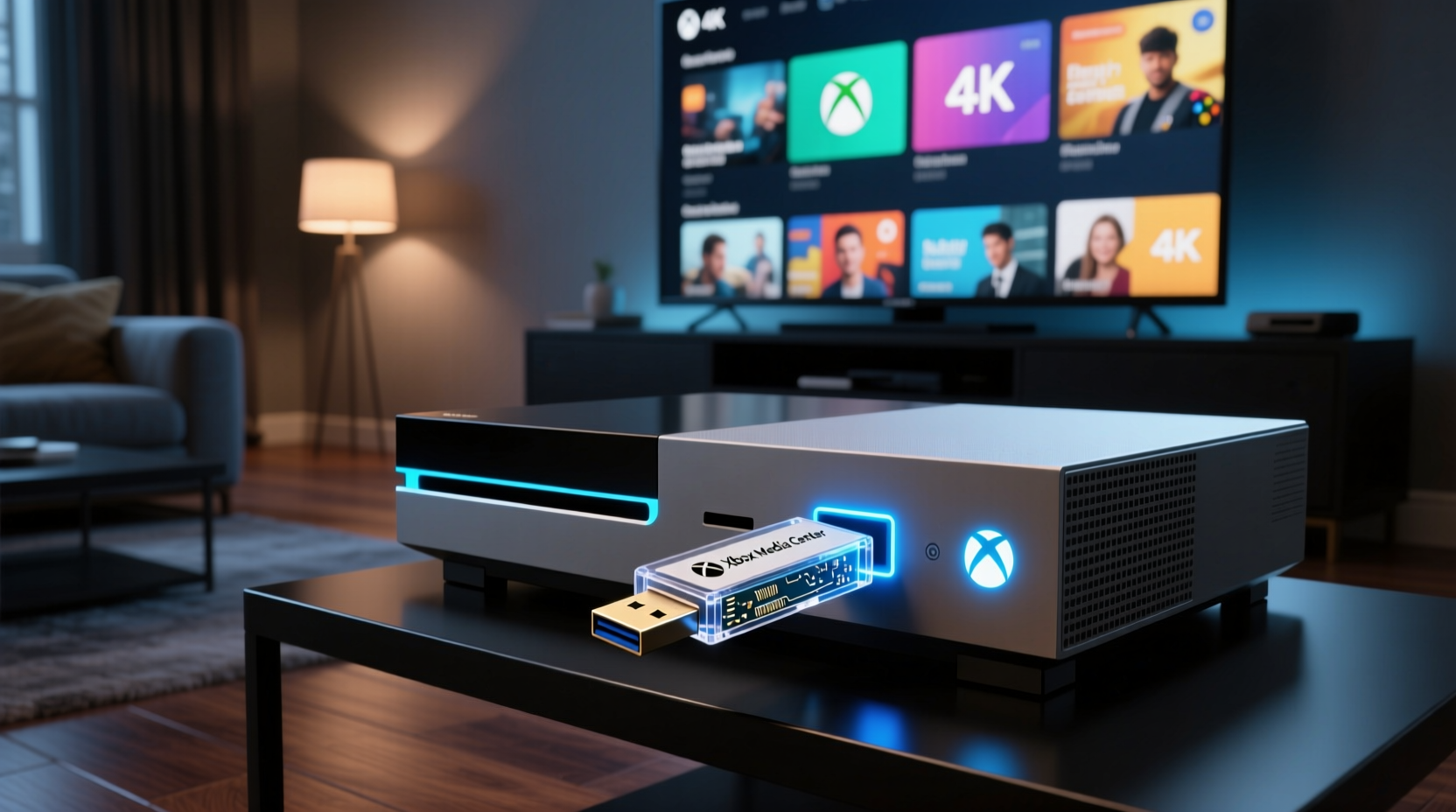 run xbox media center from a usb drive