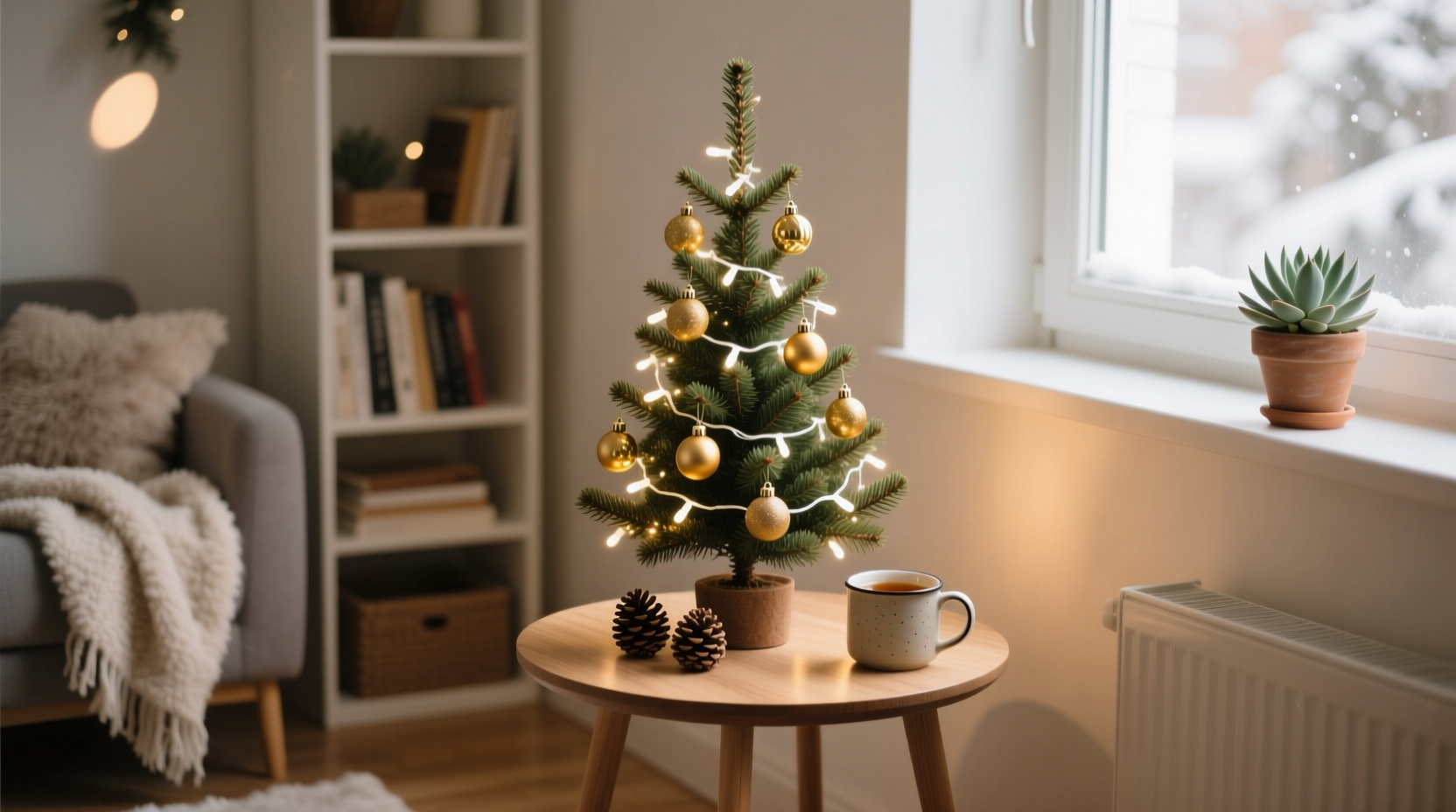 is a tabletop christmas tree better for small spaces than floor models