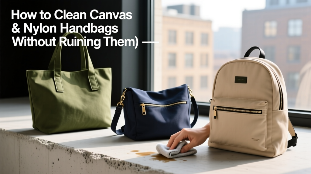 How to Clean Canvas & Nylon Handbags (Without Ruining Them)