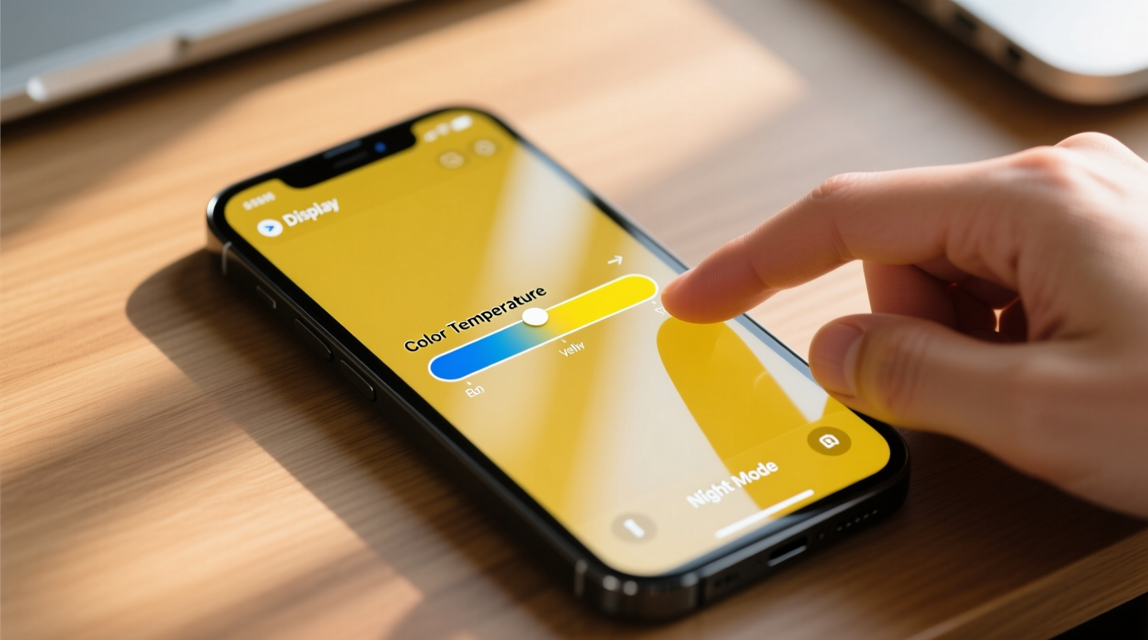 why does my phone screen look yellowish and how to adjust color temperature