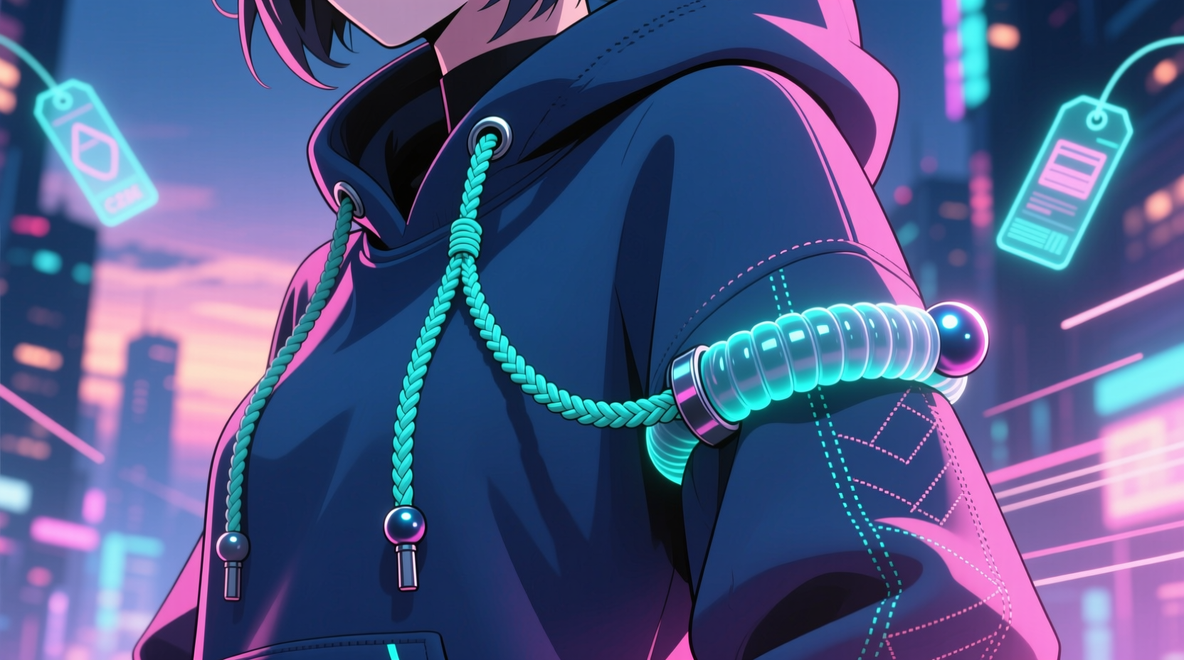 anime hoodie drawstring tips vs aglets