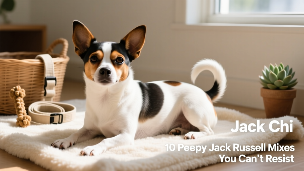 Jack Chi, Chihuahua Jack Russell Terrier mix, laying on fuzzy blanket