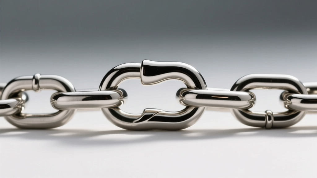 Close-up of a 1.2mm stainless steel box chain attached to a secure lobster clasp, highlighting a perfectly soldered jump ring.