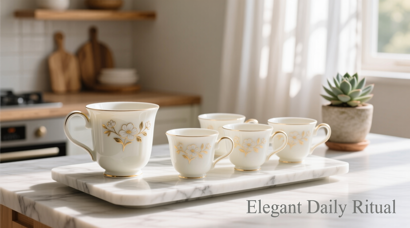 everyday objects coffee cups in bone china set of five