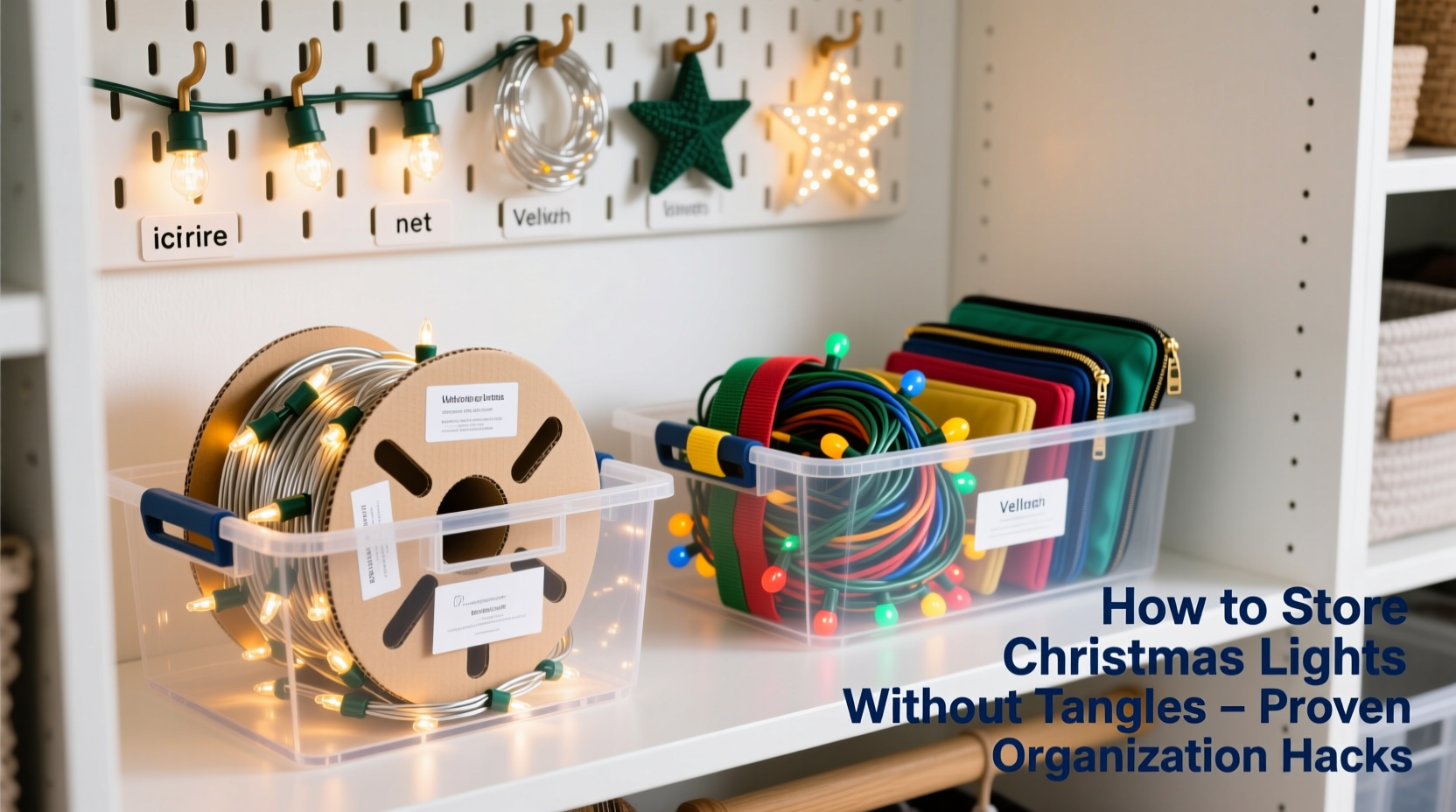 how to store christmas lights without tangles proven organization hacks