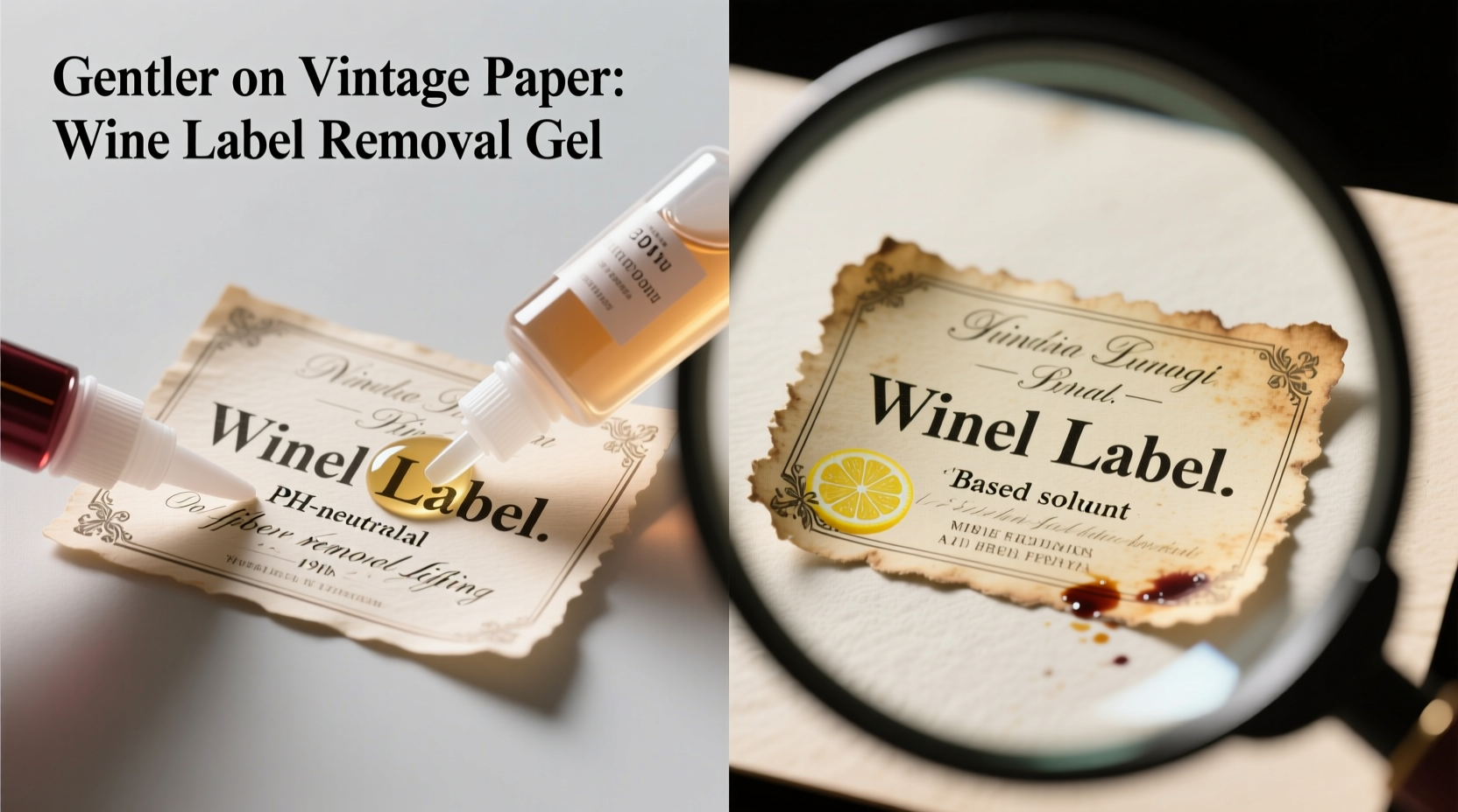 wine label removal gel vs citrus-based solvent—what’s gentler on collectible vintage paper