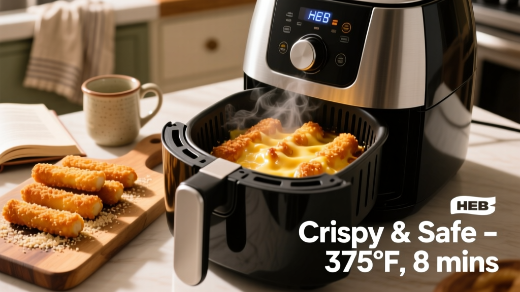 Air Fry HEB Cheese Sticks: Crispy & Safe