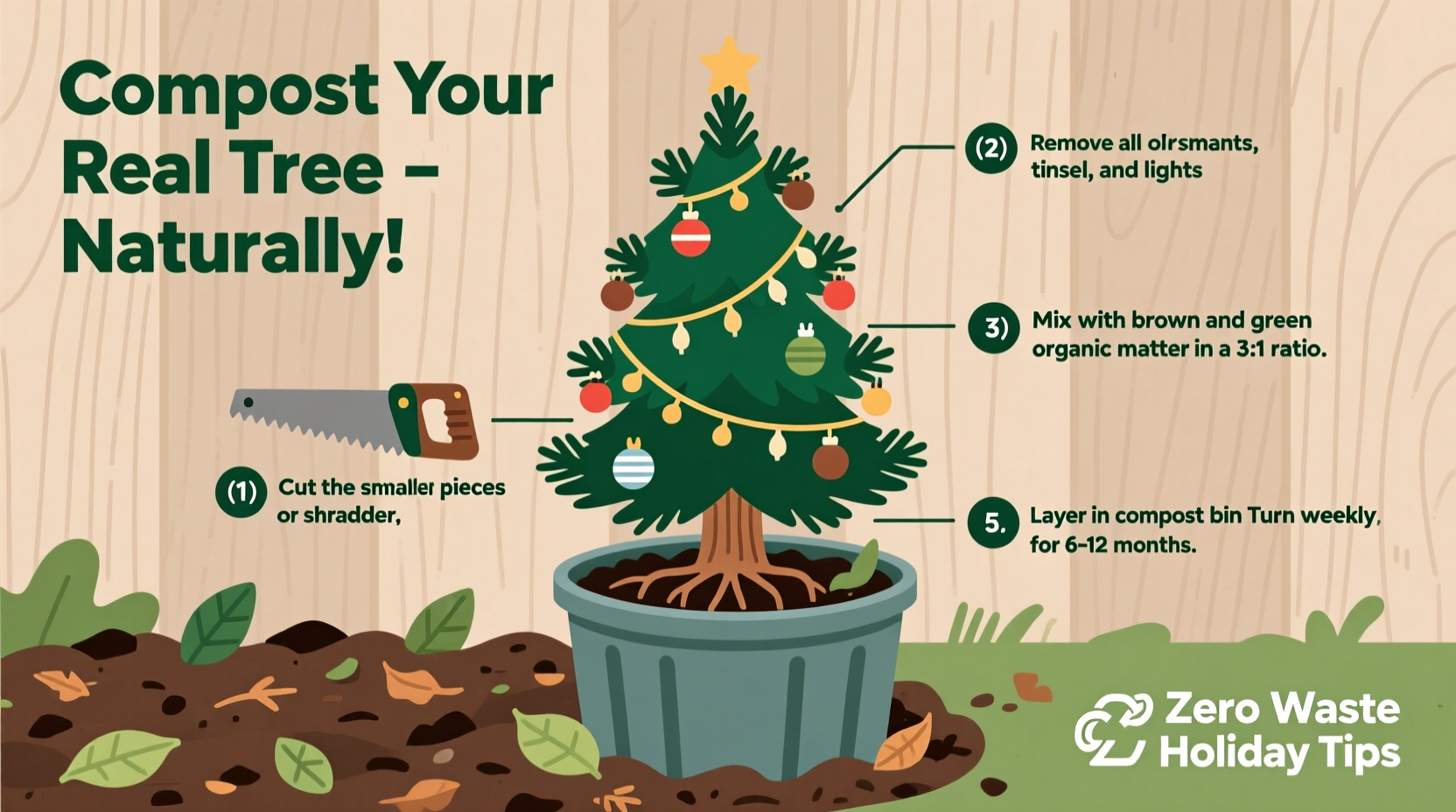 can you compost your real christmas tree afterward and how to do it right