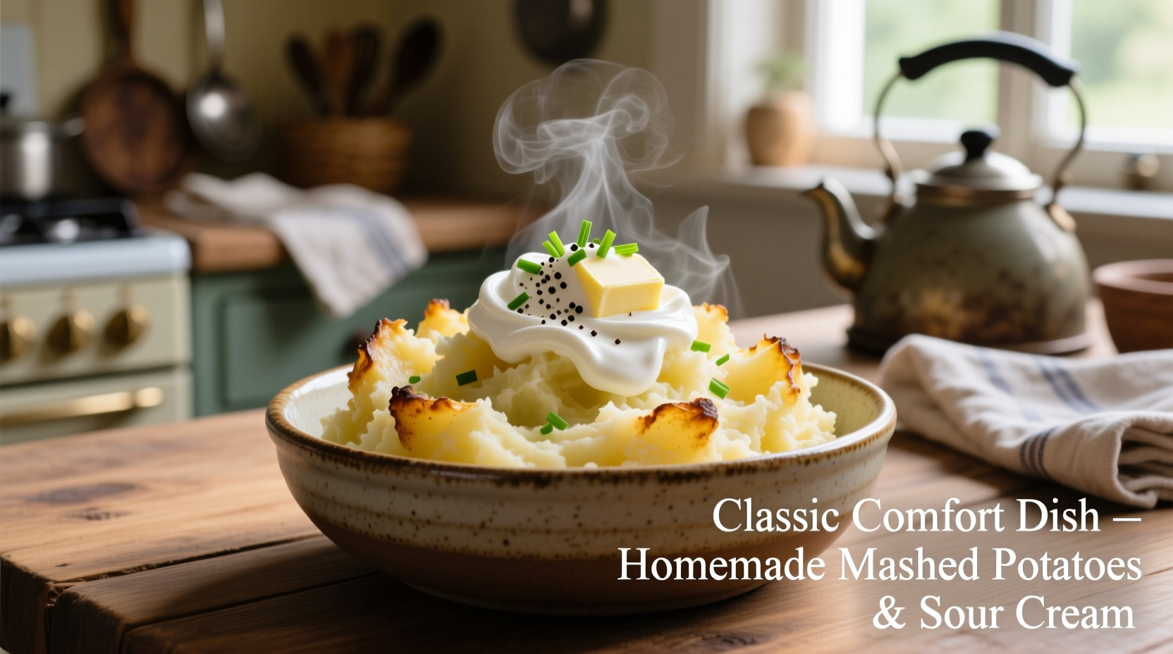 Creamy Mashed Potatoes with Sour Cream Recipe - Ready in 30 Min