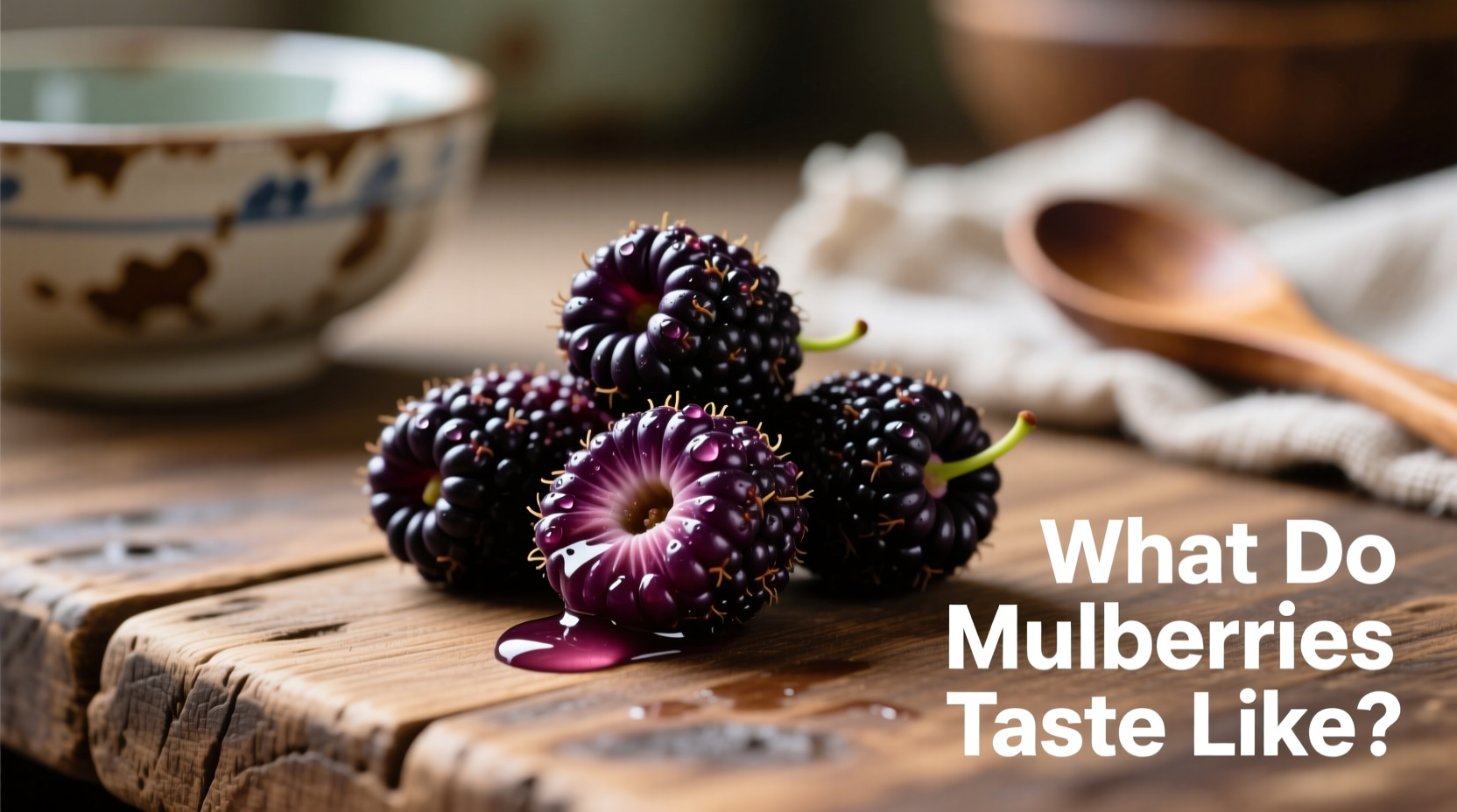 what do mulberries taste like
