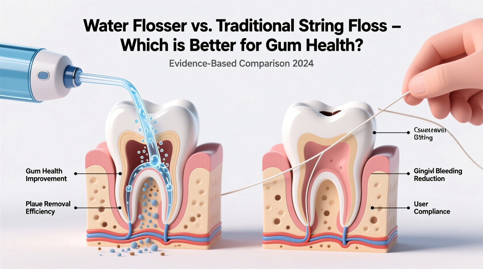 is a water flosser better than traditional string floss for gum health
