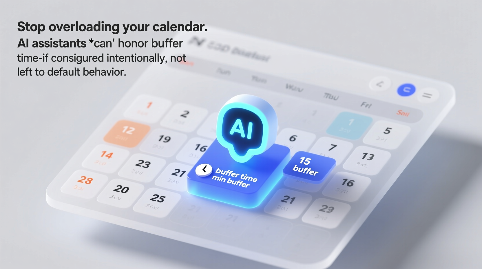 AI Calendar Assistants & Buffer Time Reality