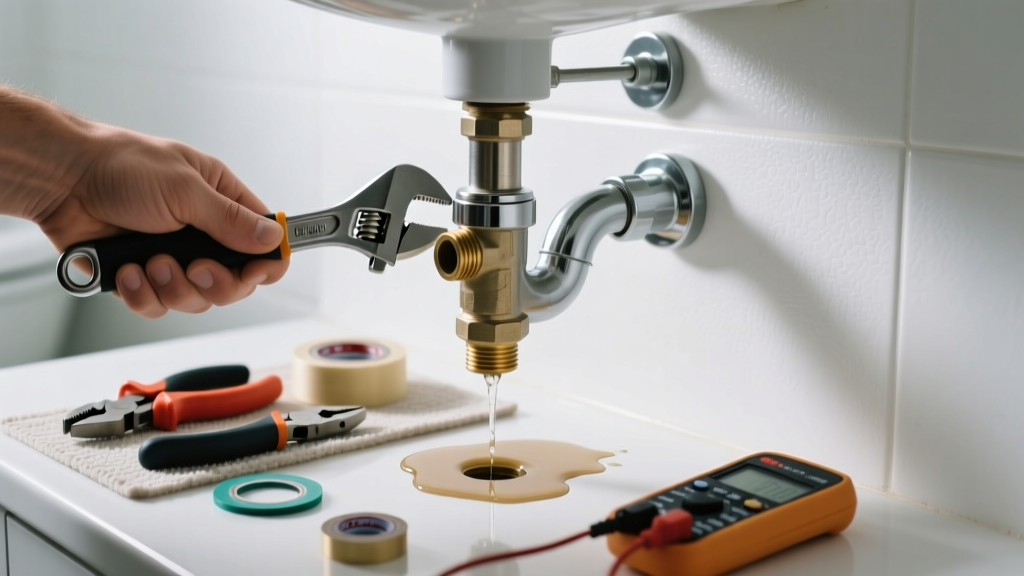 Fixing a Leaking Backflow Preventer in the Bathroom