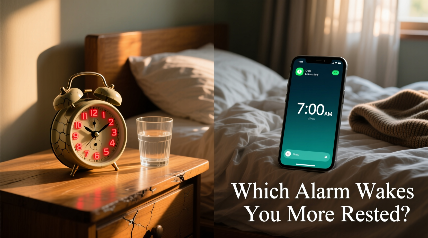 analog alarm clocks vs smartphone alarms which helps you wake up feeling more rested