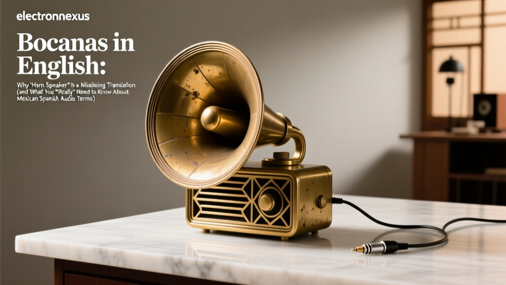 Bocinas in English: Why 'Horn Speaker' Is a Misleading Translation (and What You *Really* Need to Know About Mexican Spanish Audio Terms)