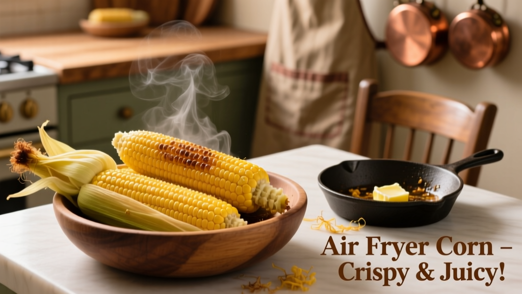 How to Air Fry Fresh Corn on the Cob (Crispy & Juicy!)