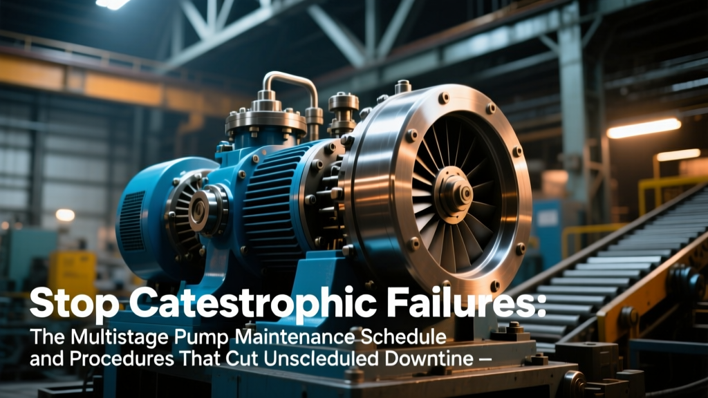 Multistage Pump Maintenance: Cut Downtime 68% (API RP 14C)