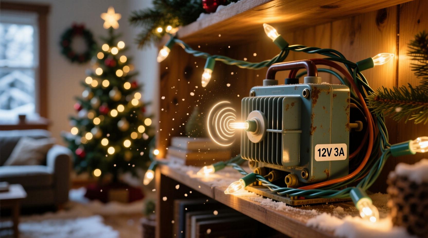 why do some christmas lights buzz softly identifying transformer issues