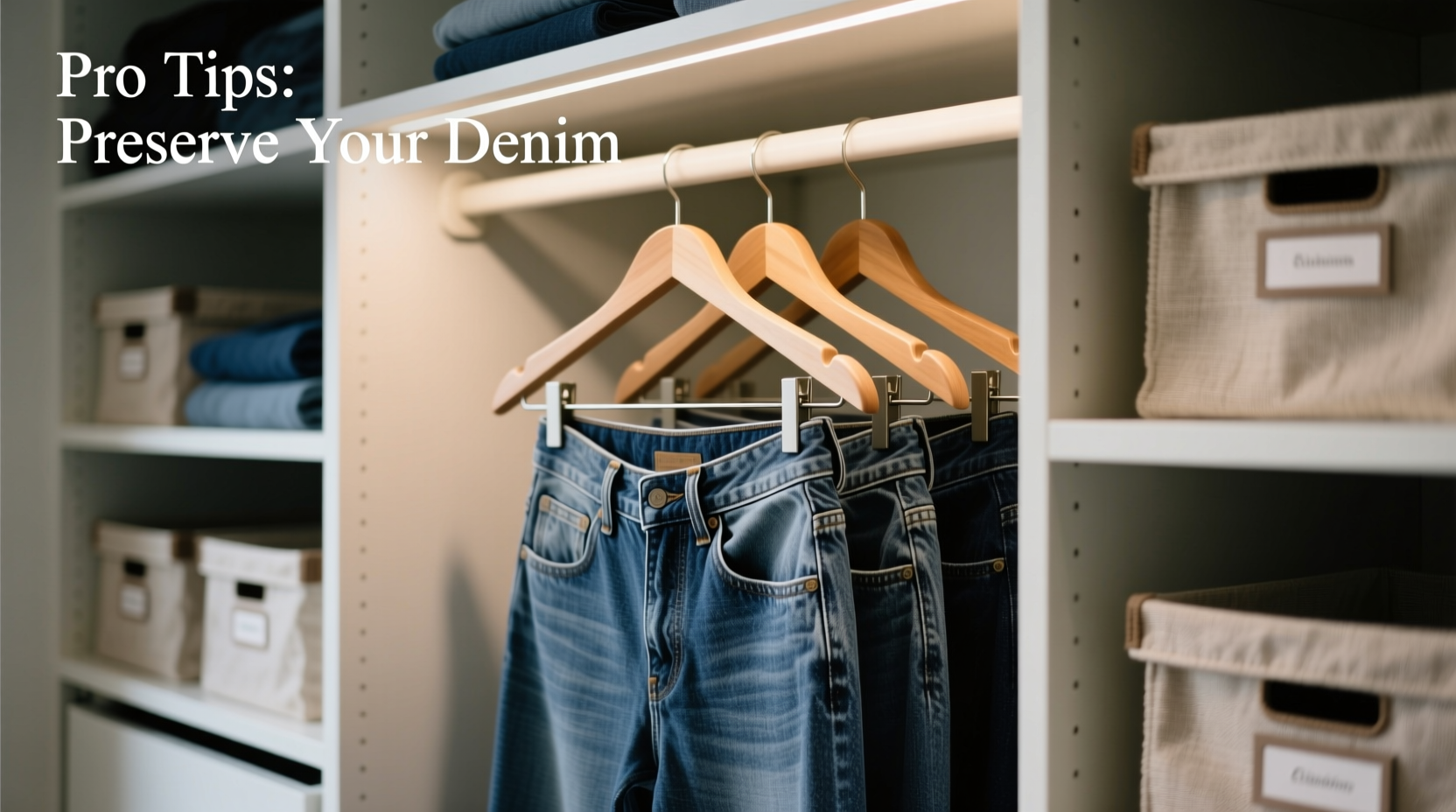 best way to store jeans to prevent fading and stretching long term