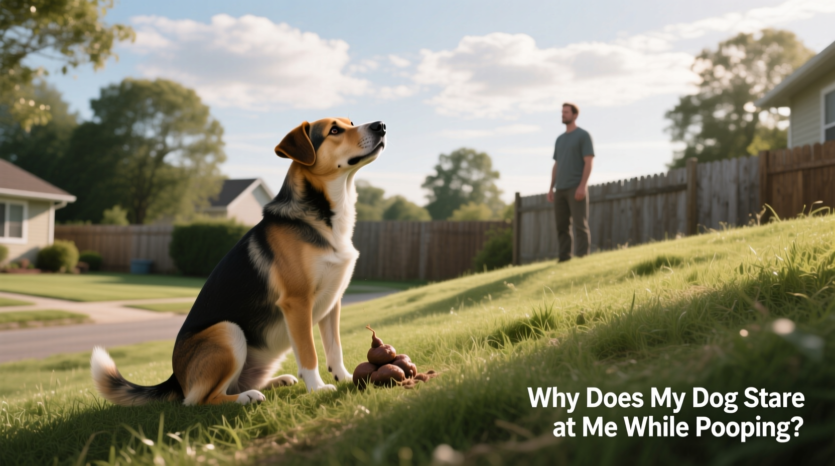 why does my dog stare at me while pooping what it means and if you should be concerned