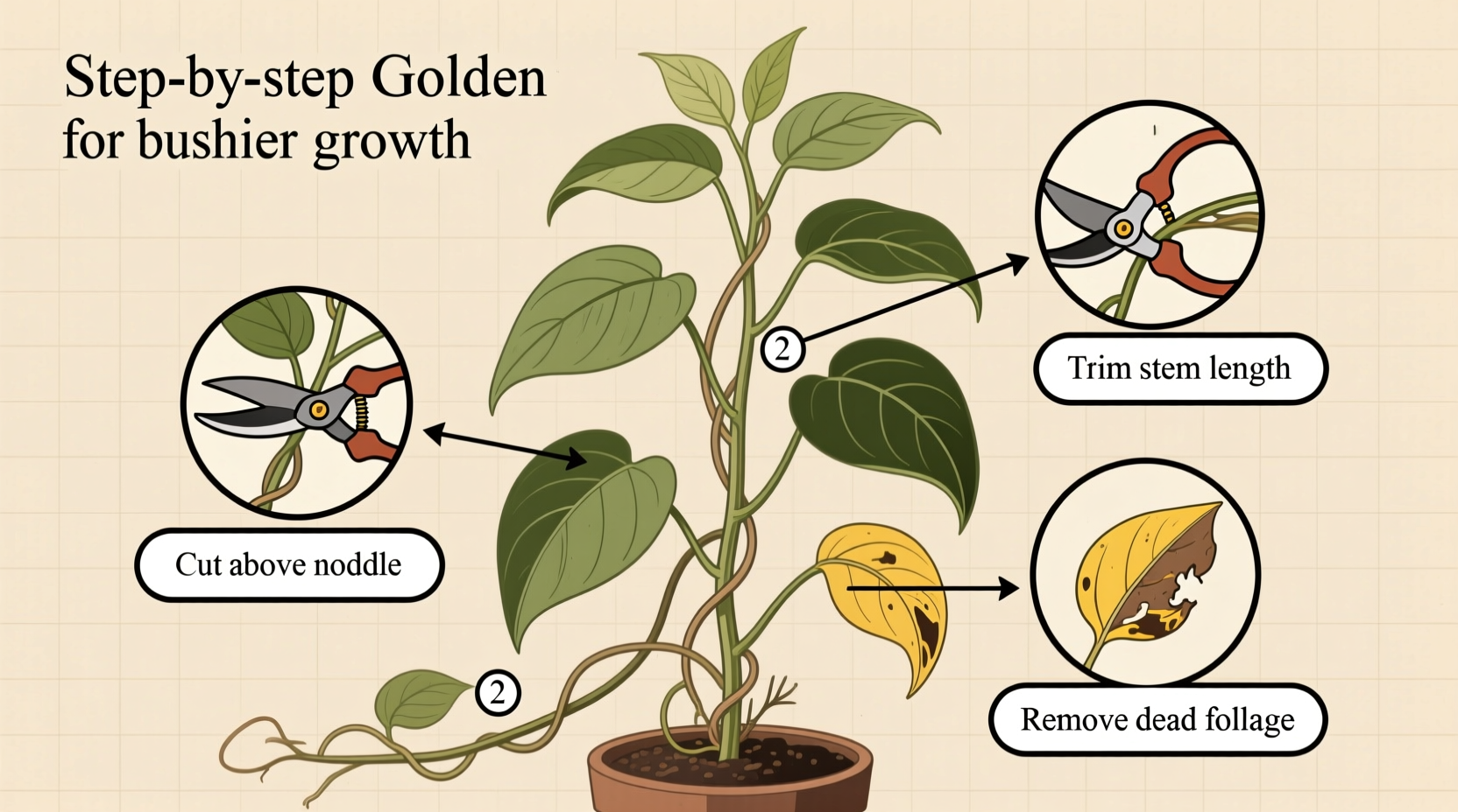 Prune Golden Pothos for Bushier Growth (2026)