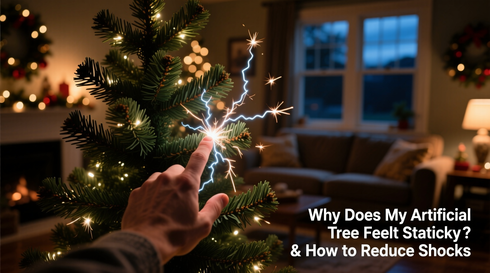 why does my artificial christmas tree feel staticky and how to reduce shocks