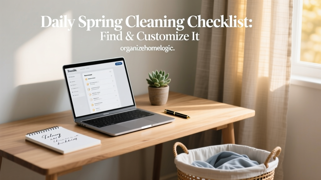 Daily Spring Cleaning Checklist: Find & Customize It