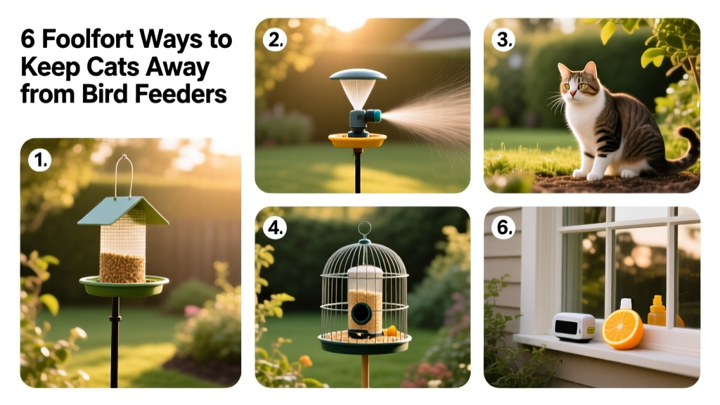 How to Keep Cats Away From Bird Feeders: 6 Foolproof Methods