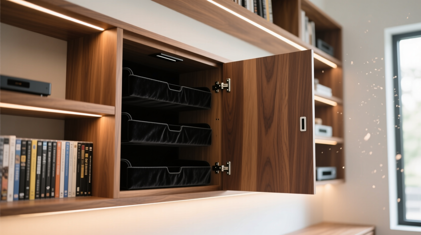 DIY Hidden DVD Cabinet: Space Efficiency & Cognitive Load Reduction