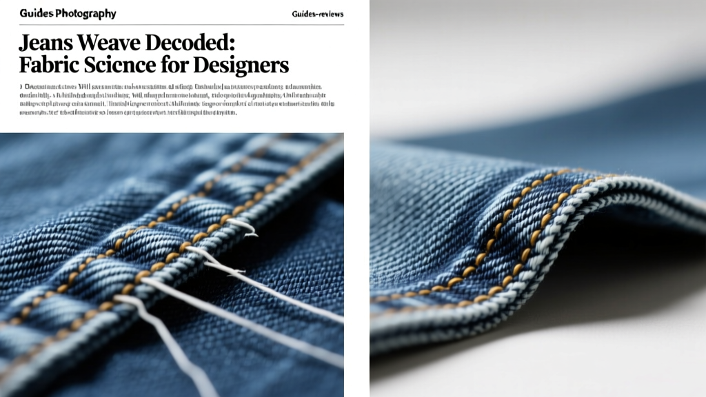 Jeans Weave Decoded: Fabric Science for Designers