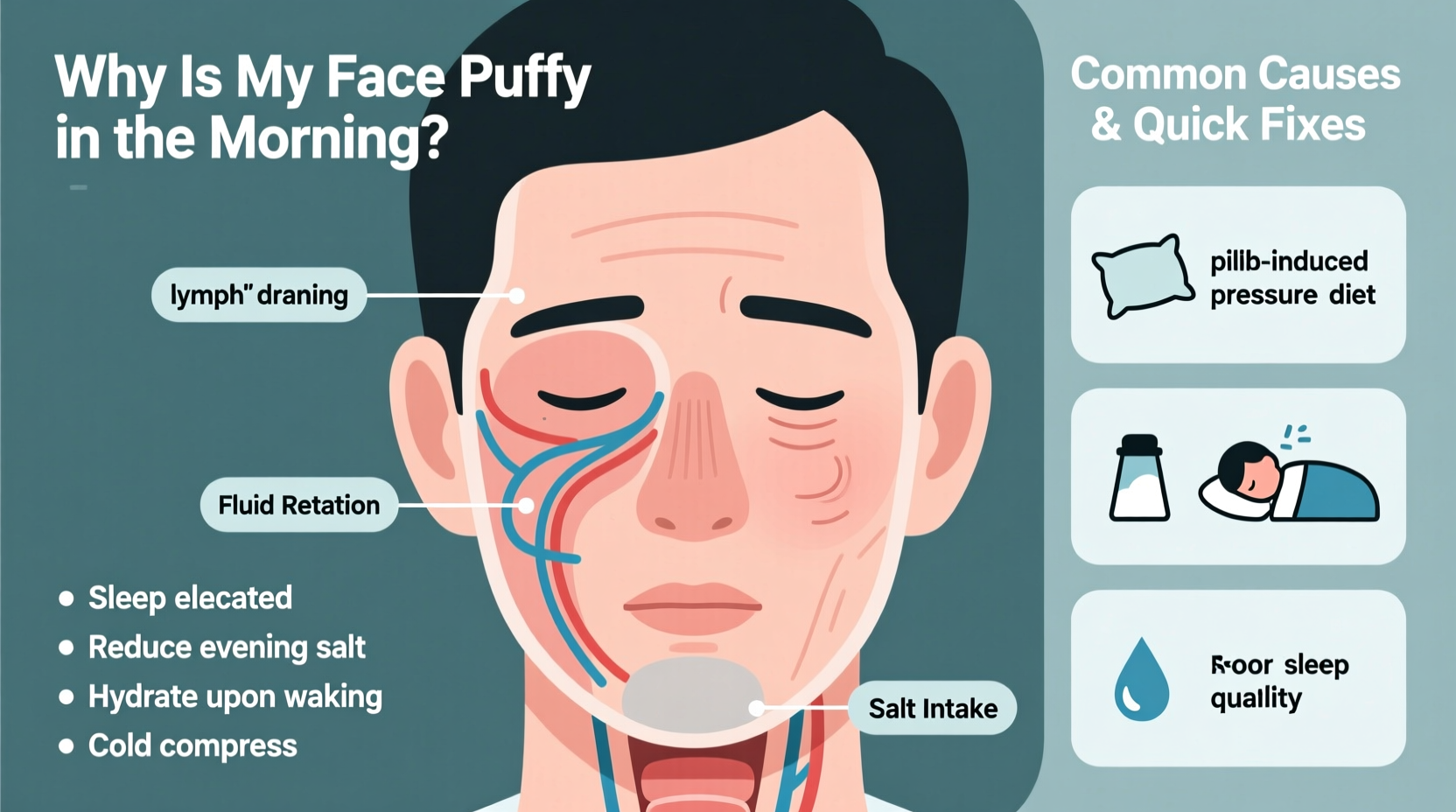 why is my face puffy in the morning common causes and quick fixes