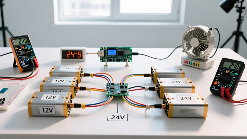 Wiring Batteries in Parallel and Series: Topology, Failure Modes, and 24V Design Walkthrough
