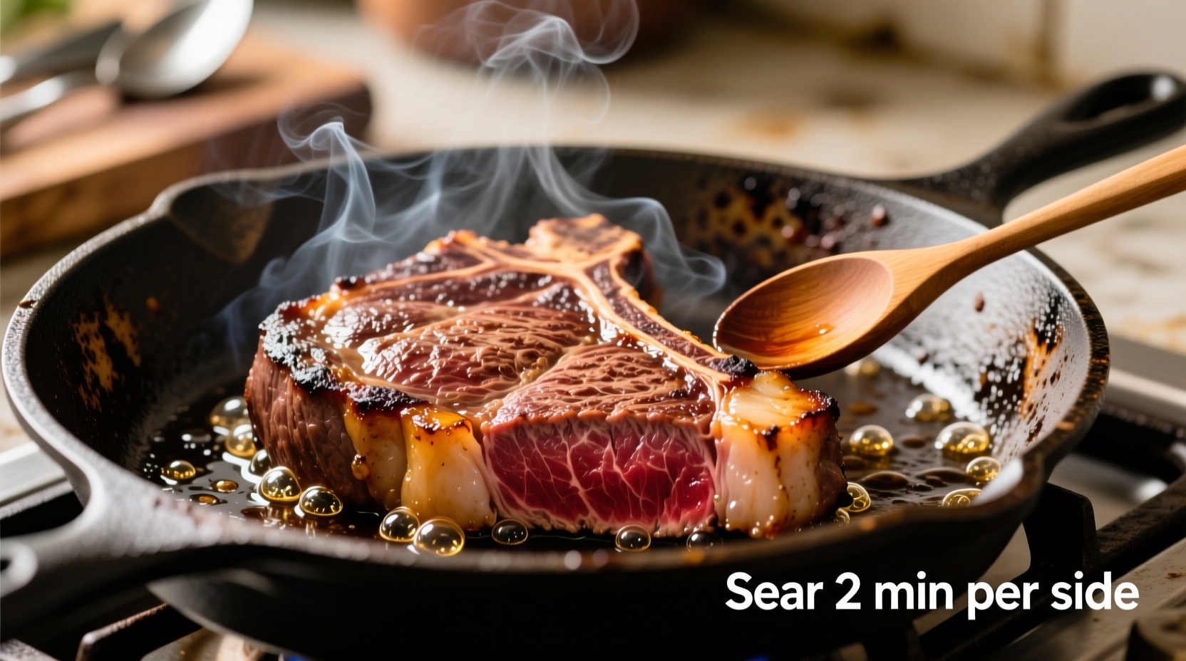 how to cook a steak in a cast iron