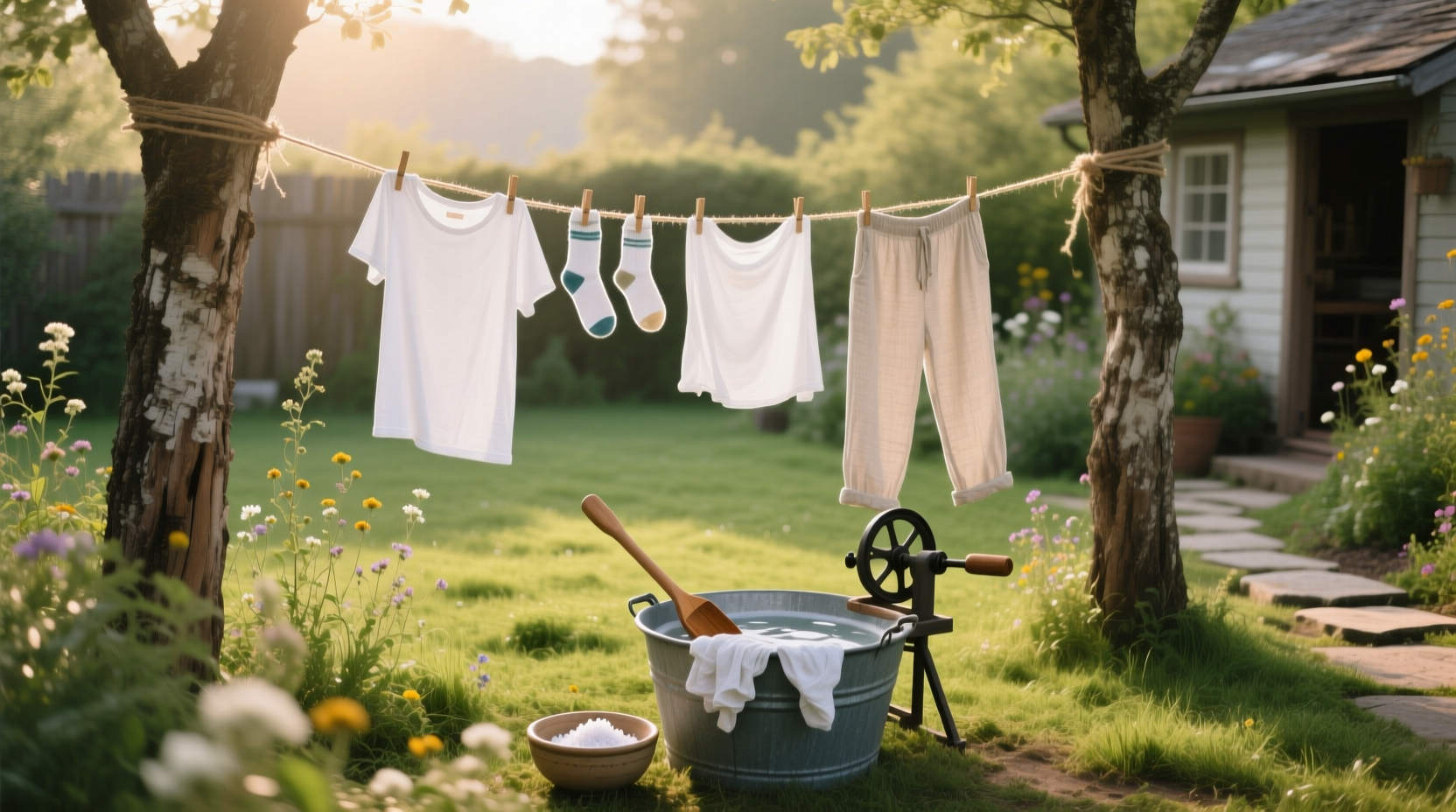 eco friendly laundry washing clothes more sustainably low tech and simple methods