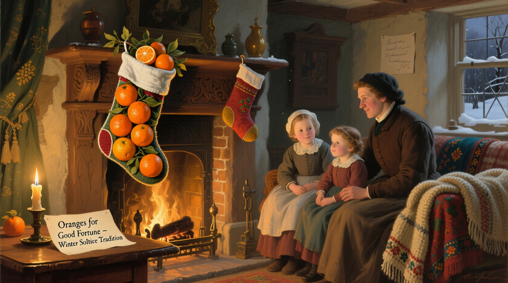why do people place oranges in stockings historical tradition explained