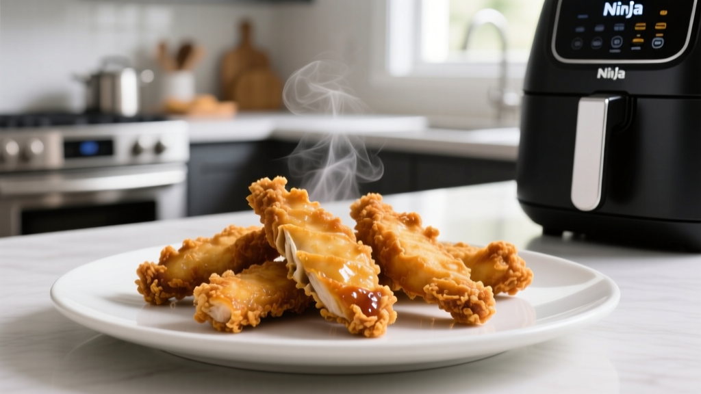 Crispy Ninja Foodi Chicken Tenders (No Soggy Coating!)