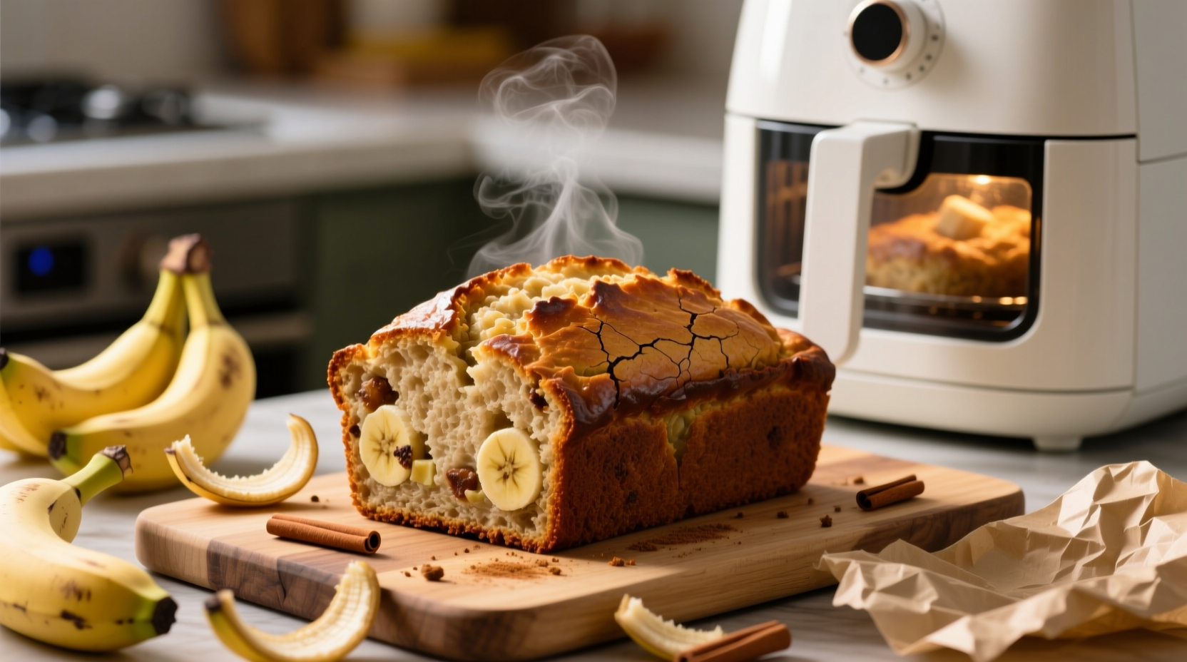 air fryer banana bread
