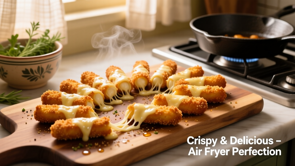 Perfect Air Fryer Farm Rich Mozzarella Sticks (Crispy!)