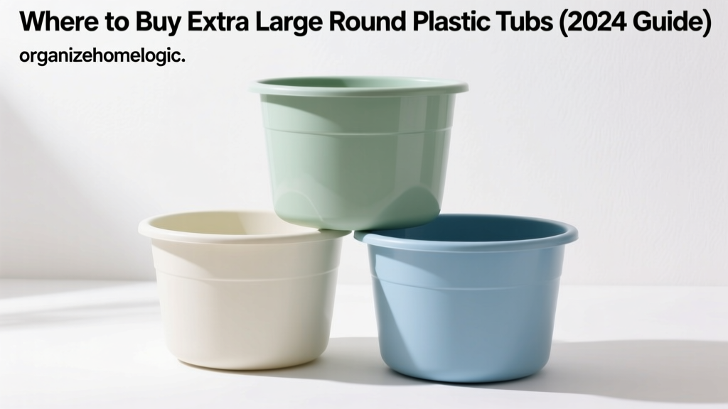 Where to Buy Extra Large Round Plastic Tubs (2024 Guide)