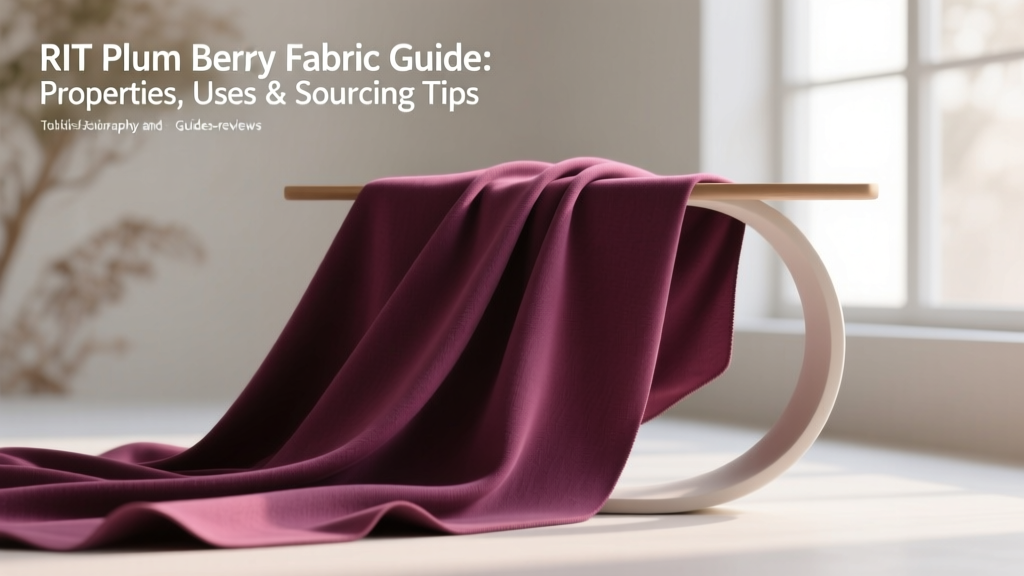 RIT Plum Berry Fabric Guide: Properties, Uses & Sourcing Tips